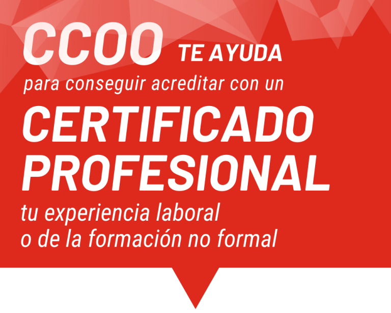Certificado profesional -CCOO Extremadura